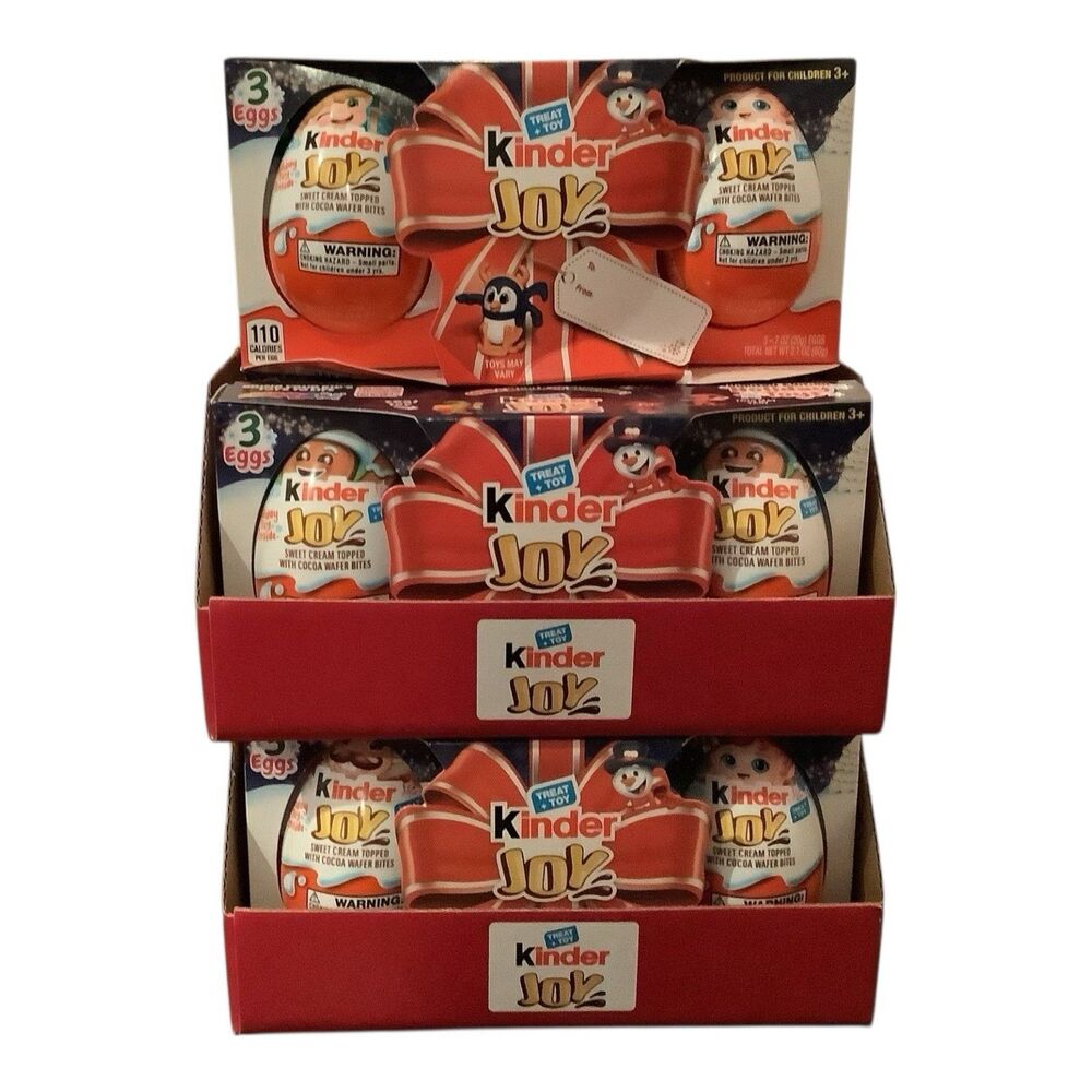 Kinder Joy Holiday Toys 36 Sealed Surprise Toy Eggs Toy Only BB 6/25